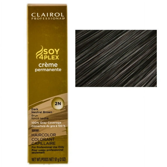 Clairol Professional Creme Permanente Hair Color - Color : Dark Neutral Brown - 2N
