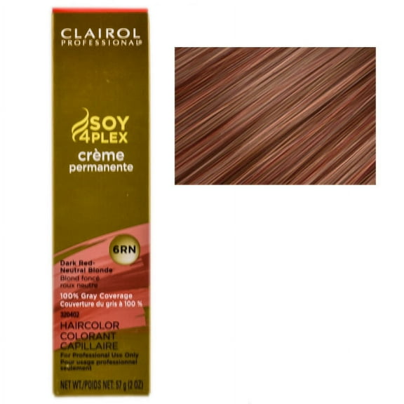 Clairol Professional Creme Permanente Hair Color - Color : Dark Red-Neutral Blonde - 6RN