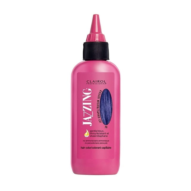 Clairol Professional Jazzing 70 Jet Grape Temporary Semi Permanent Hair Color, 3 Oz, 2 Pack