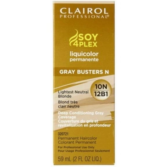 Clairol Professional Liquicolor, 10N/12B1 Lightest Neutral Blonde, 2 fl oz, 6 Pack