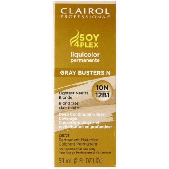 Clairol Professional Liquicolor 10N/12B1 Lightest Neutral Blonde, 2 oz (Pack of 4)