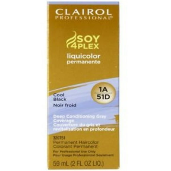 Clairol Professional Liquicolor 1A/51D Cool Black, 2 oz