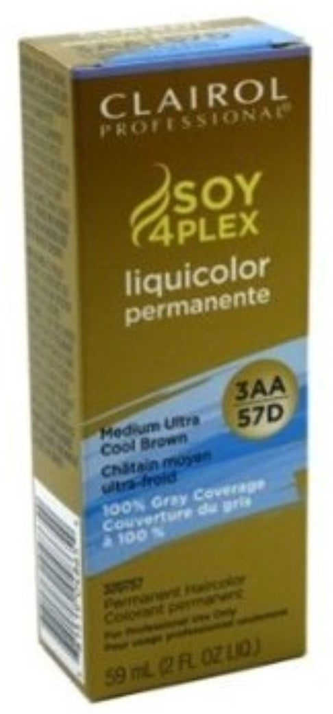 Clairol Professional Liquicolor 3AA/57D Medium Ultra Cool Brown, 2 oz (Pack of 3)