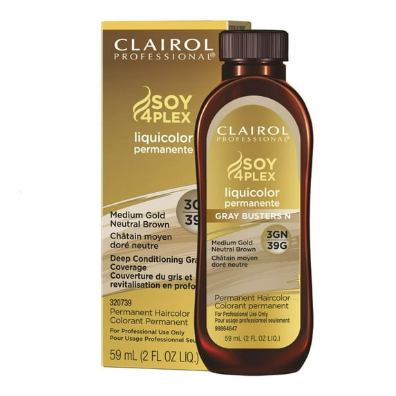 Clairol Professional Liquicolor 3GN/39G Medium Gold Neutral Brown, 2 Oz., Pack of 6