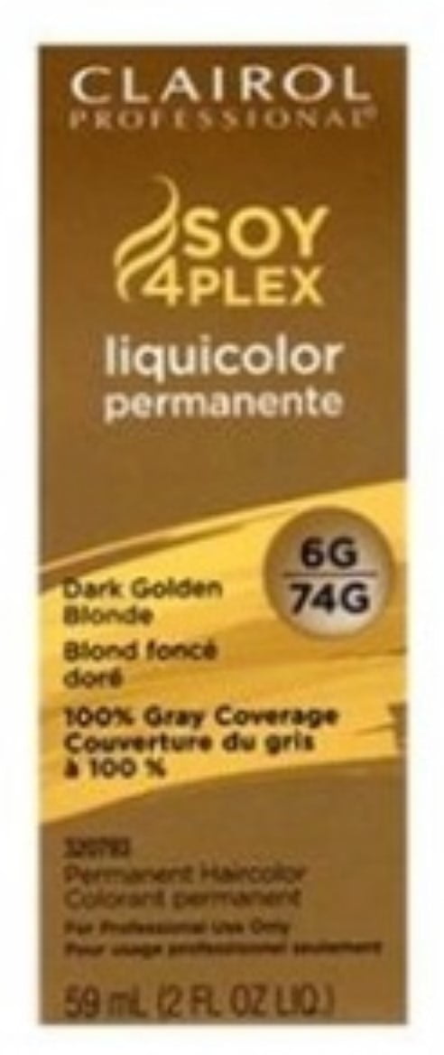 Clairol Professional Liquicolor 6G/74G Dark Golden Blonde, 2 oz (Pack of 6)