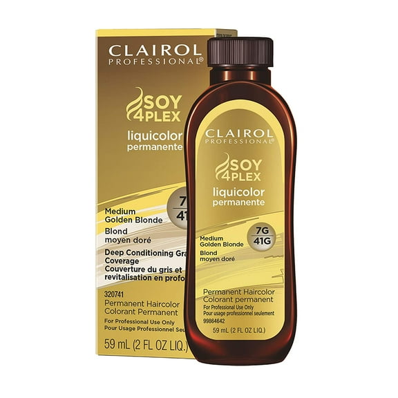 Clairol Professional Liquicolor 7G/41G Medium Golden Blonde, 2 oz (Pack of 4)