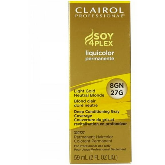 Clairol Professional Liquicolor 8GN/27G Light Golden Neutral Blonde, 2 oz