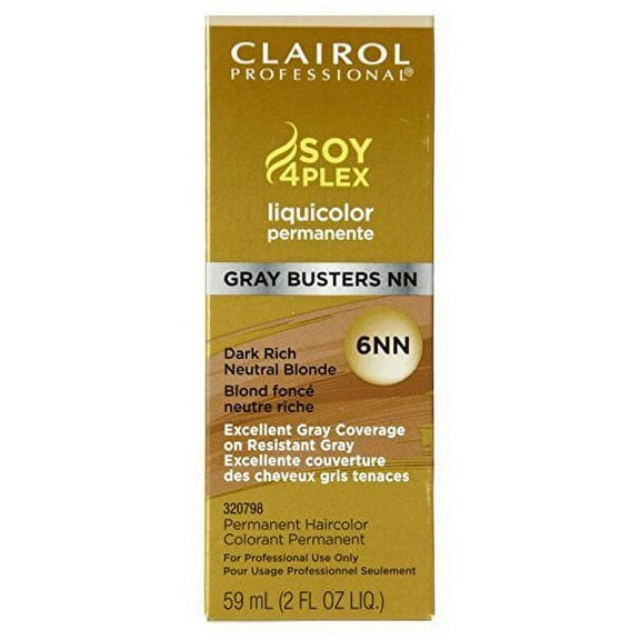 Clairol Professional Liquicolor Gray Busters, Dark Rich Neutral Blonde 6NN 2 oz