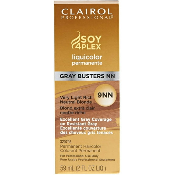 Clairol Professional Liquicolor Permanente Hair Color, Very Light Rich Neutral Blonde [9NN] 2 oz