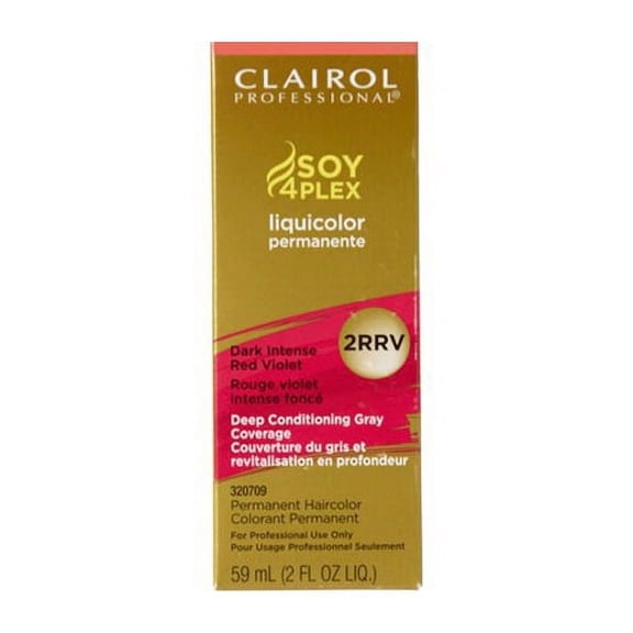 Clairol Professional Liquicolor Permanente Hair color, 2RRV Dark Intense Red Violet, 2 Oz
