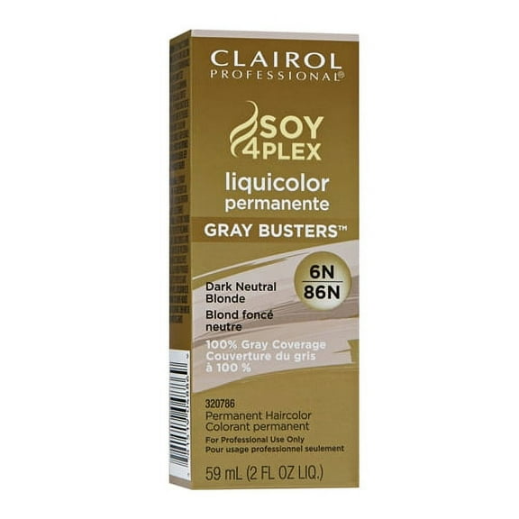 Clairol Professional Liquicolor Permanentre Dark Netural Blonde 6N / 86N, 2 Oz