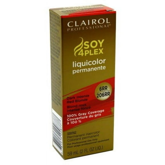 Clairol Professional Permanent 6RR/206RR Dark Intense Red Blonde 2oz (Pack of 3)