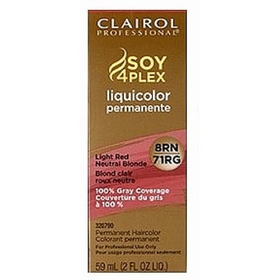 Clairol Professional Permanent Liquicolor, Light Red Neutral Blonde, 2 Oz