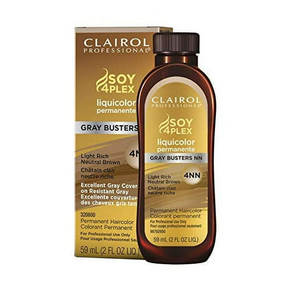 Clairol Professional Permanent Liquicolor for Dark Hair Color, 4nn Rich Neutral Brown, 2 oz.
