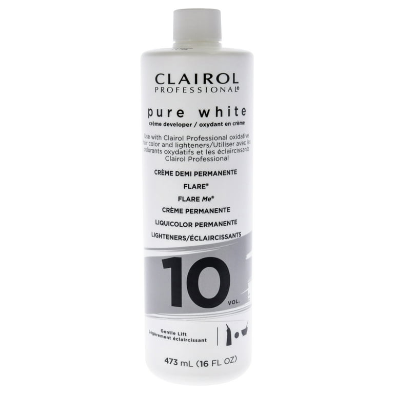 Clairol Professional Hair Lightener Dye, Pure White 10 Gentle Lift