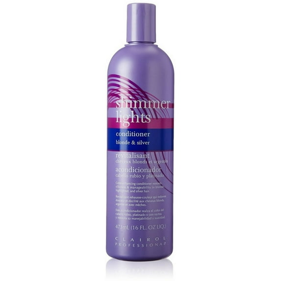 Clairol Professional Shimmer Lights Color Enhancing Conditioner 16 oz (Pack of 6)