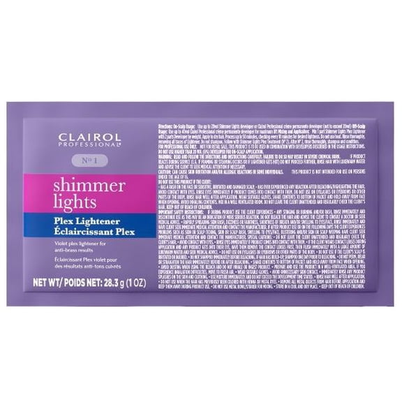 Clairol Professional Shimmer Lights Violet Plex Lightener - 1 oz