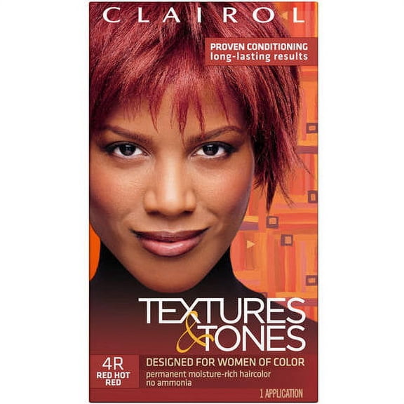 Clairol Professional Textures and Tones Hair Color, Red Hot Red, 1 Kit