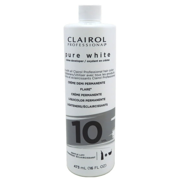 Clairol Pure White 10 Creme Developer Gentle Lift 16oz (Pack of 2)