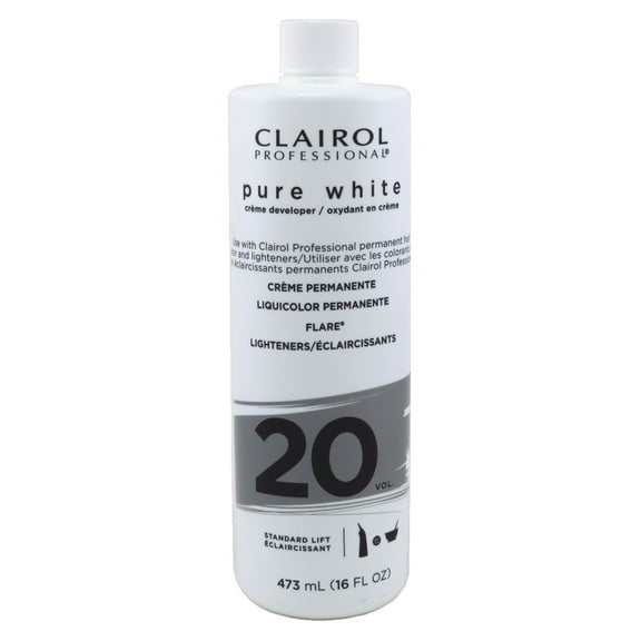 Clairol Pure White 20 Creme Developer Standard Lift 16oz (Pack of 3)