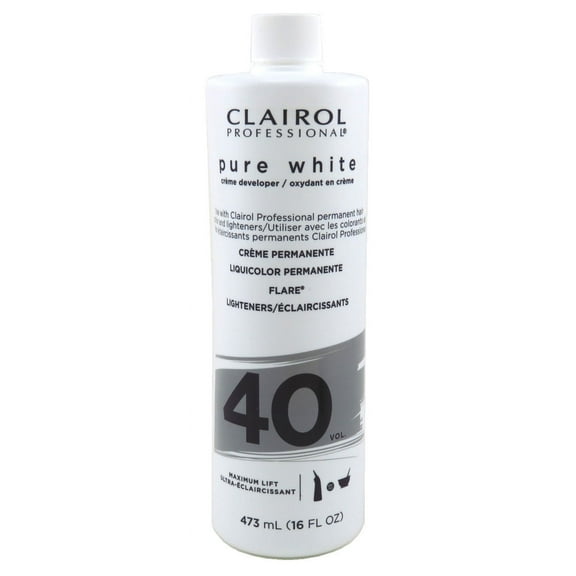 Clairol Pure White 40 Creme Developer Maximum Lift 16oz (Pack of 3)