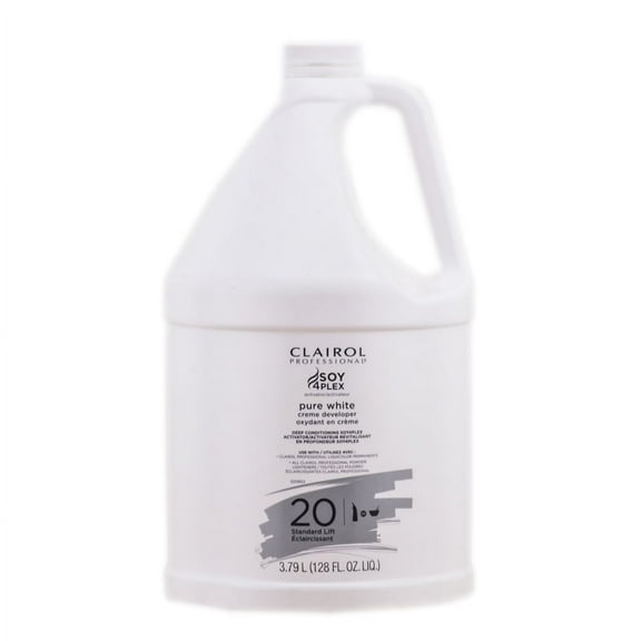 Clairol Pure White Creme Developer - Standard Lift - Option : 20 Volume - 128 oz gallon