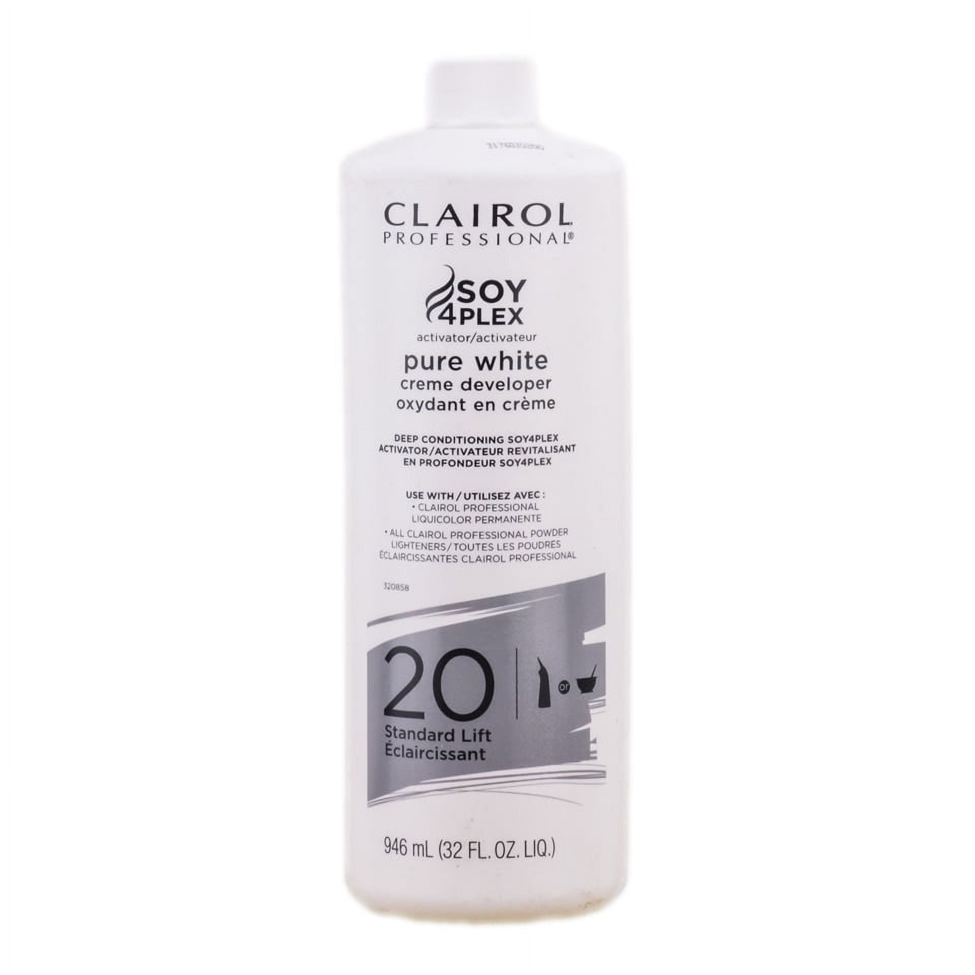 Clairol Pure White Creme Developer - Standard Lift - Option : 20 Volume ...