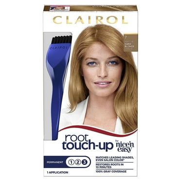 Clairol Root Touch-Up Nice'n Easy Permanent Hair Dye, 7 Dark Blonde Hair, Hair Color, 1 Kt
