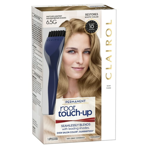 Clairol Root Touch-Up Permanent Hair Color, 6.5G Lightest Golden Brown