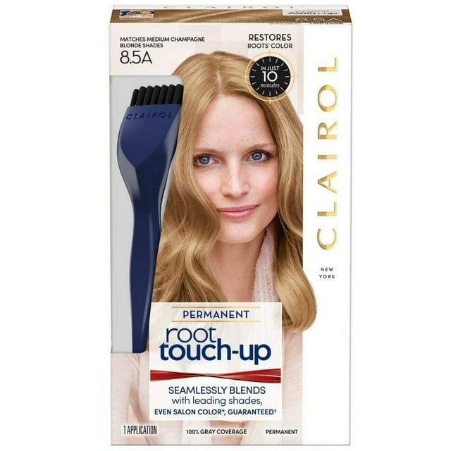 Clairol Root TouchUp Permanent Hair Dye, 8.5A Medium Champagne Blonde