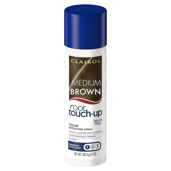 Clairol Root Touch-Up Refreshing Hair Dye Spray, Temporary Hair Color, Medium Brown, 3.7 oz