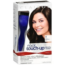 Clairol Root Touch-Up by Nice'n Easy Permanent Hair Dye 4 Dark Brown Hair Color Pack of 1