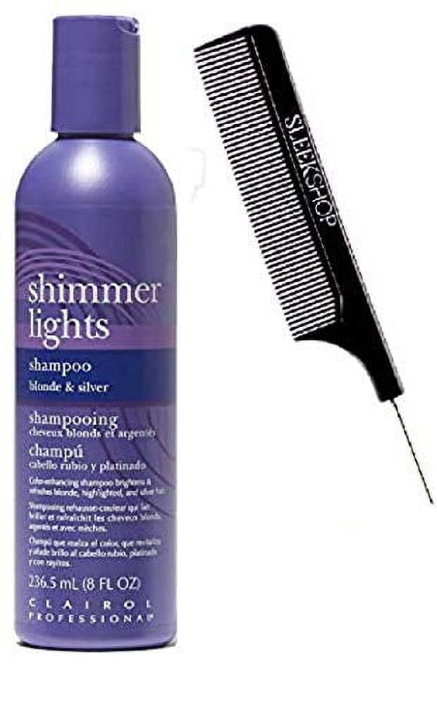 Clairol SHIMMER LIGHTS Shampoo BLONDE SILVER Purple Violet To