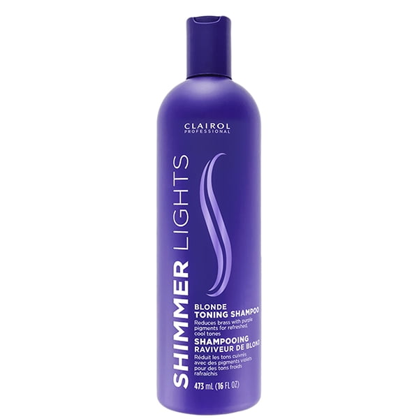 Clairol Shimmer Lights Brightener Blonde and Silver Shampoo, Gray