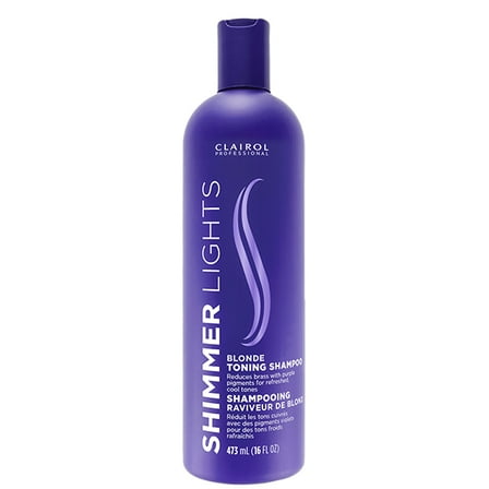 Clairol Shimmer Lights Blonde and Silver Shampoo , 16 oz Shampoo