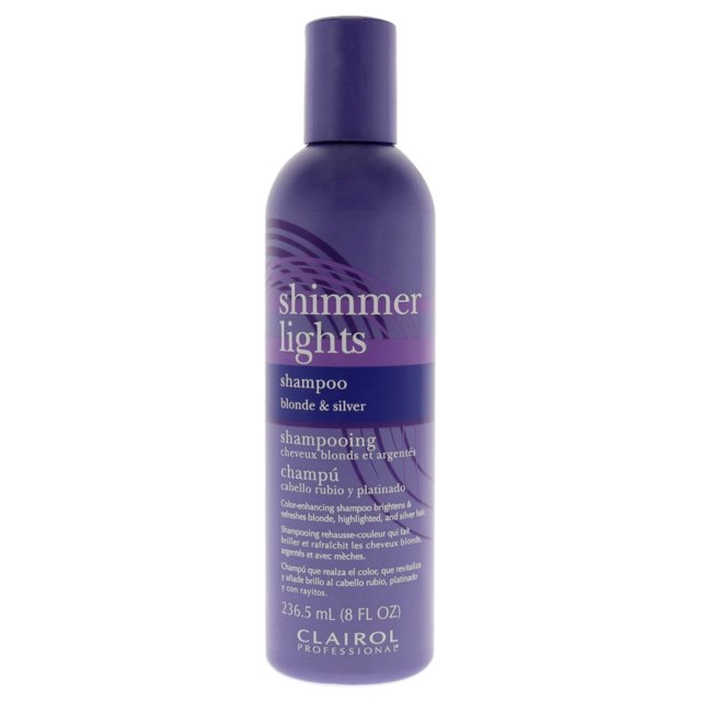 Clairol Shimmer Lights Blonde and Silver Shampoo , 8 oz Shampoo