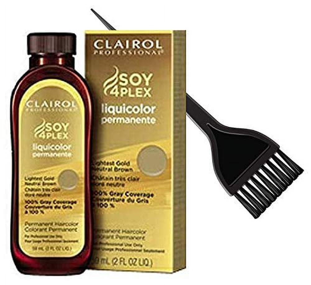 Clairol Soy4plex Liquicolor Permanent Liquid Hair Color Dye Wsleek Tint Brush Gray Busters 