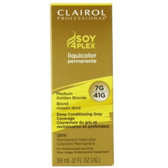 Clairol Soy4plex Liquicolor Permanent Hair Color - 7G/41G Medium Golden Blonde