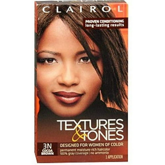 Clairol Textures & Tones 3N Cocoa Brown, 1 ea (Pack of 2)