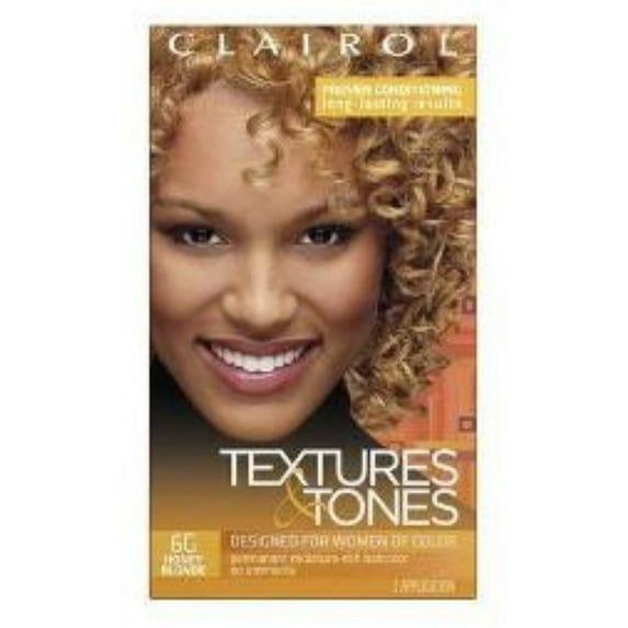 Clairol Textures & Tones 6G Honey Blonde, 1 ea (Pack of 4)