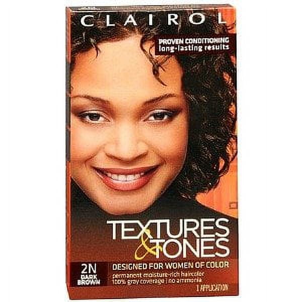 Clairol Textures & Tones Hair Color - #2N Dark Brown 900 (Pack of 3)