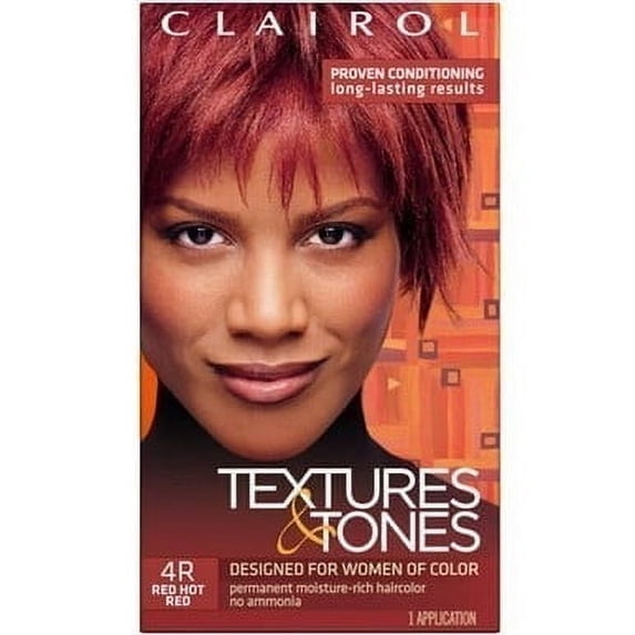 CLAIROL Textures & Tones - Permanent Moisture-Rich Color - RED HOT RED #4R