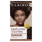Clairol Textures & Tones Hair Dye Ammonia-Free Permanent Hair Color Cr me, 3N Cocoa Brown, 1 Application