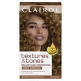 thumbnail image 1 of Clairol Textures & Tones Hair Dye Ammonia-Free Permanent Hair Color Creme, 5G Caramel Brown, 1 Application, 1 of 12