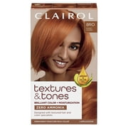 Clairol Textures & Tones Hair Dye Ammonia-Free Permanent Hair Color Creme, 8RO Sunset Copper, 1 Application