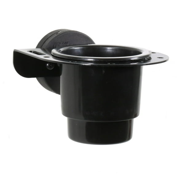 Clam 15812 ClamLock Large Cup Holder for Cans, Mugs and Bottles - Black