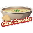 thumbnail image 1 of Clam Chowder 8" Decal Concession Stand Food Truck Sticker, 1 of 2