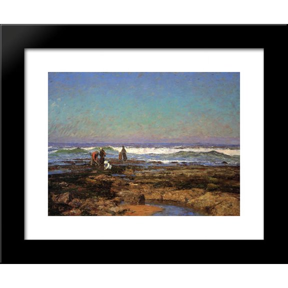 Clam Diggers 20x24 Framed Art Print by T. C. Steele