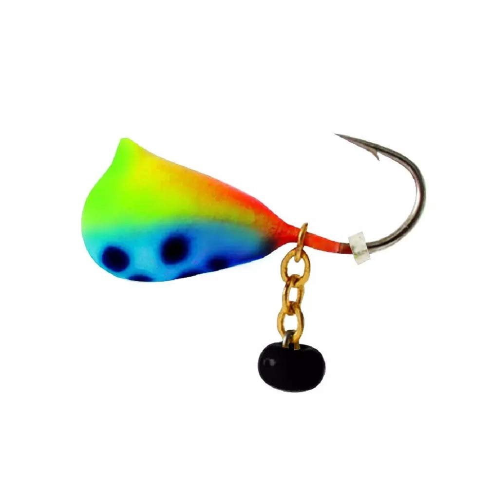 Clam 9719 Dingle Drop XL, Size 10 1/32oz, Chartreuse/Blue Glow Spot ...