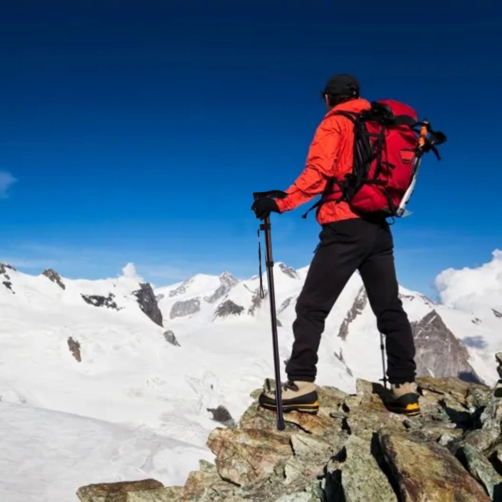 Clam Ice Light Trekking Poles Pack Adjustable Hiking Or Walking Sticks